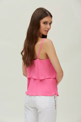 TWO LAYERS CHIFFON TOP